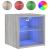 Comode TV cu lumini LED, 2 buc., gri sonoma, 30x28,5x30 cm GartenMobel Dekor