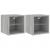 Comode TV cu lumini LED, 2 buc., gri sonoma, 30x28,5x30 cm GartenMobel Dekor