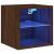 Comodă TV de perete cu lumini LED, stejar maro 30x28,5x30 cm GartenMobel Dekor