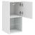Comode TV cu lumini LED, 2 buc., alb, 30,5x30x60 cm GartenMobel Dekor