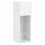 Comode TV cu lumini LED, 2 buc., alb, 30,5x30x90 cm GartenMobel Dekor