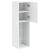 Comodă TV cu lumini LED, alb, 30,5x30x102 cm GartenMobel Dekor