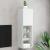 Comodă TV cu lumini LED, alb, 30,5x30x102 cm GartenMobel Dekor