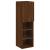 Comode TV cu lumini LED, 2 buc., stejar maro, 30,5x30x102 cm GartenMobel Dekor