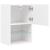 Comodă TV cu lumini LED, alb, 40,5x30x60 cm GartenMobel Dekor