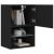 Comodă TV cu lumini LED, negru, 40,5x30x60 cm GartenMobel Dekor