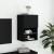 Comodă TV cu lumini LED, negru, 40,5x30x60 cm GartenMobel Dekor
