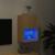 Comodă TV cu lumini LED, stejar sonoma, 40,5x30x60 cm GartenMobel Dekor