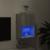 Comodă TV cu lumini LED, gri sonoma, 40,5x30x60 cm GartenMobel Dekor