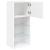 Comode TV cu lumini LED, 2 buc., alb, 40,5x30x90 cm GartenMobel Dekor
