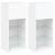 Comode TV cu lumini LED, 2 buc., alb, 40,5x30x90 cm GartenMobel Dekor