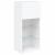Comode TV cu lumini LED, 2 buc., alb, 40,5x30x90 cm GartenMobel Dekor