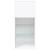 Comode TV cu lumini LED, 2 buc., alb, 40,5x30x90 cm GartenMobel Dekor
