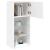 Comode TV cu lumini LED, 2 buc., alb, 40,5x30x90 cm GartenMobel Dekor