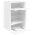Comodă TV de perete cu lumini LED, alb, 40x30x60,5 cm GartenMobel Dekor