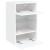 Comode TV de perete cu lumini LED, 2 buc., alb, 40x30x60,5 cm GartenMobel Dekor