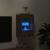 Comodă TV de perete cu lumini LED, stejar fumuriu, 40x30x60,5cm GartenMobel Dekor