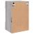 Comodă TV de perete cu lumini LED, gri sonoma, 40x30x60,5 cm GartenMobel Dekor