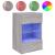 Comodă TV de perete cu lumini LED, gri sonoma, 40x30x60,5 cm GartenMobel Dekor