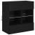 Comodă TV de perete cu lumini LED, negru, 58,5x30x60,5 cm GartenMobel Dekor