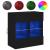 Comodă TV de perete cu lumini LED, negru, 58,5x30x60,5 cm GartenMobel Dekor
