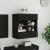 Comodă TV de perete cu lumini LED, negru, 58,5x30x60,5 cm GartenMobel Dekor