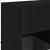 Comodă TV de perete cu lumini LED, negru, 58,5x30x60,5 cm GartenMobel Dekor
