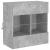 Comodă TV de perete cu lumini LED, gri beton, 58,5x30x60,5 cm GartenMobel Dekor