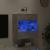Comodă TV de perete cu lumini LED, gri beton, 58,5x30x60,5 cm GartenMobel Dekor