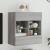 Comodă TV de perete cu lumini LED, gri sonoma, 58,5x30x60,5 cm GartenMobel Dekor