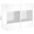 Comodă TV de perete cu lumini LED, alb, 78,5x30x60,5 cm GartenMobel Dekor