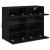 Comodă TV de perete cu lumini LED, negru, 78,5x30x60,5 cm GartenMobel Dekor
