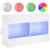 Comodă TV de perete cu lumini LED, alb, 98,5x30x60,5 cm GartenMobel Dekor
