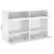 Comodă TV de perete cu lumini LED, alb, 98,5x30x60,5 cm GartenMobel Dekor