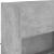Comodă TV de perete cu lumini LED, gri beton, 98,5x30x60,5 cm GartenMobel Dekor