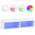 Comode TV cu lumini LED, 2 buc., alb, 60x30x30 cm GartenMobel Dekor