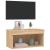 Comodă TV cu lumini LED, stejar sonoma, 60x30x30 cm GartenMobel Dekor