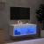 Comodă TV cu lumini LED, alb, 80x30x30 cm GartenMobel Dekor