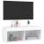 Comodă TV cu lumini LED, alb, 80x30x30 cm GartenMobel Dekor