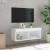 Comodă TV cu lumini LED, alb, 80x30x30 cm GartenMobel Dekor