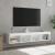 Comode TV cu lumini LED, 2 buc., alb, 60x30x30 cm GartenMobel Dekor