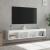 Comode TV cu lumini LED, 2 buc., alb, 60x30x30 cm GartenMobel Dekor