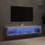 Comode TV cu lumini LED, 2 buc., alb, 60x30x30 cm GartenMobel Dekor