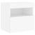 Comode TV de perete cu lumini LED, 2 buc., alb, 40x30x40 cm GartenMobel Dekor
