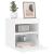 Comode TV de perete cu lumini LED, 2 buc., alb, 40x30x40 cm GartenMobel Dekor