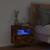 Comodă TV de perete cu lumini LED, stejar fumuriu, 40x30x40 cm GartenMobel Dekor