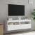 Comode TV de perete cu lumini LED, 2 buc., alb, 60x30x40 cm GartenMobel Dekor