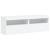Comode TV de perete cu lumini LED, 2 buc., alb, 60x30x40 cm GartenMobel Dekor