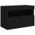 Comodă TV de perete cu lumini LED, negru, 60x30x40 cm GartenMobel Dekor