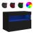 Comodă TV de perete cu lumini LED, negru, 60x30x40 cm GartenMobel Dekor